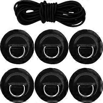1 sett Bungee Deck Rigging Kit Surfbrett Tau D-ringer Kajakk D-ringputer Bungee Tau Kit