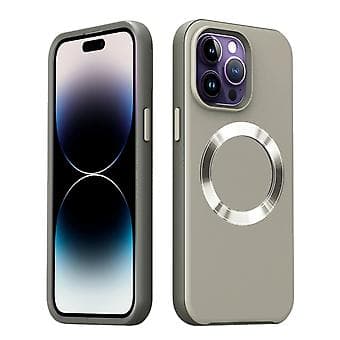 CD-mønstret Magsafe PC-telefoncover til iPhone 13 Pro Grey
