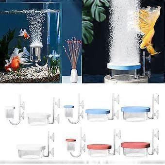 Diffuser Luftsten Akvarium Bobler Pumpe Ilt Diffuser Iltsten Akvarium Luftsten Sugekop NanoBubble Sten Hvid S White S