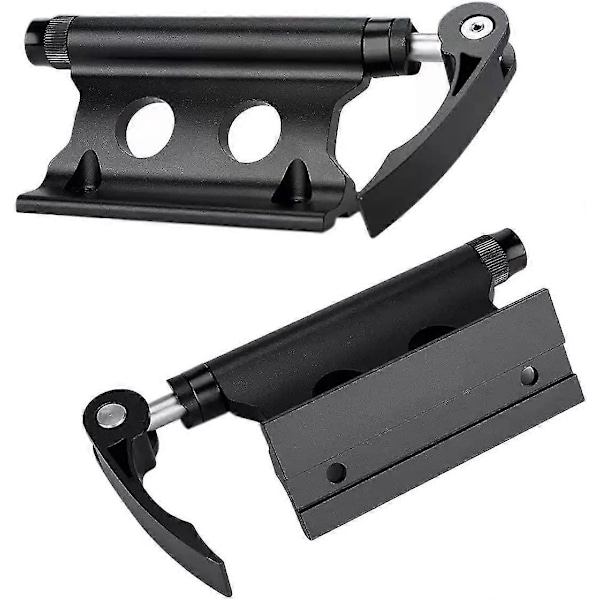 Mountainbike stativ, forgaffel quick release fastgjort clip bagagebærer, bil placeringsstativ, sort, 2 stk Black 2Pcs