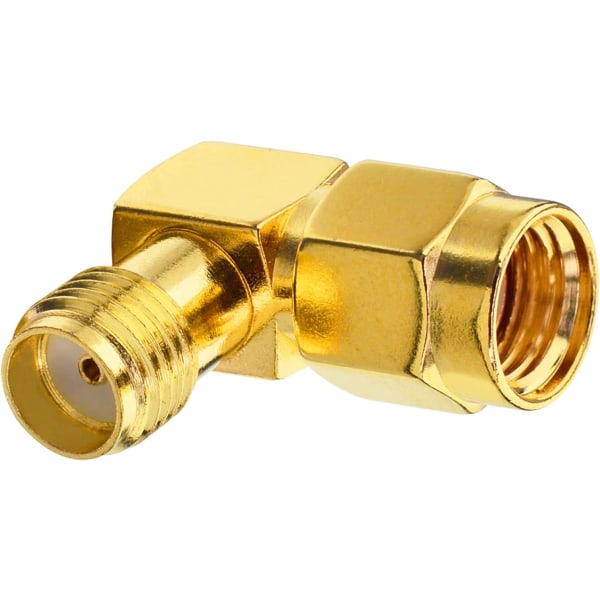 SMA RF koaxialadapter RP-SMA hane till SMA hona 90 grader höger