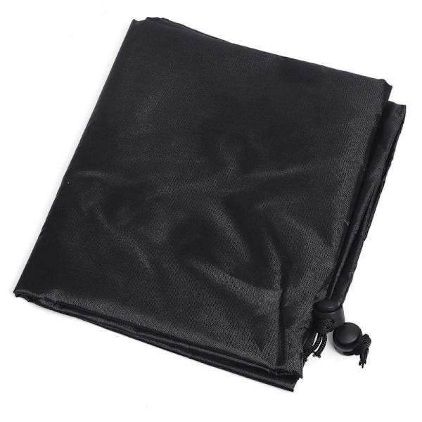Udendørs pejs cover, sort gårdhave cirkulær vandtæt pejs cover, støv cover, terrasse bålplads cover, stor størrelse large