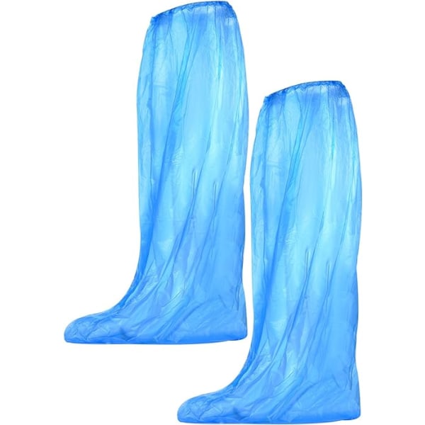 10 par blå engångsskoöverdrag Vattentäta skoöverdrag fo