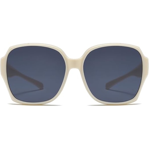 Moderne polariserede solbriller, udendørs kørsel solbeskyttelse og UV-beskyttelse solbriller, multifunktionelle briller, unisex, hvid White