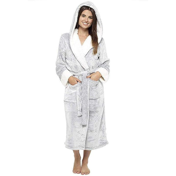 Dame Fleece Morgenkåbe D（L）
