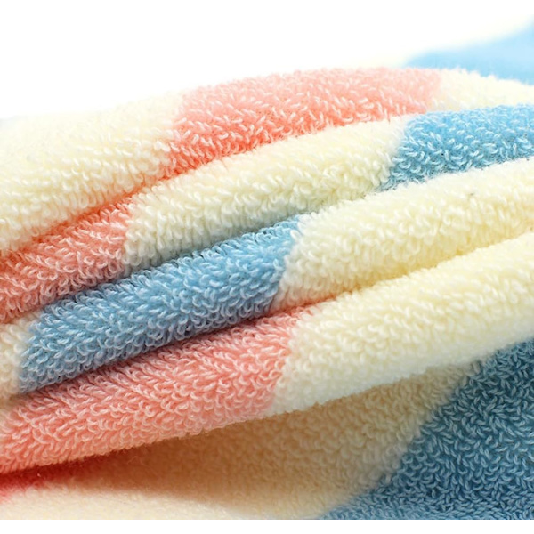 3-pack 13"x30" Supermjuk randig, vridfri bomullsansiktshand till