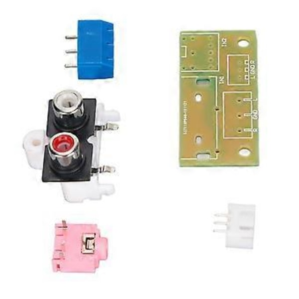 Ljudingångsutgång Adapterkort Kopplingstrådplatta 3,5 mm Plugguttag PCB Terminalblock ( )