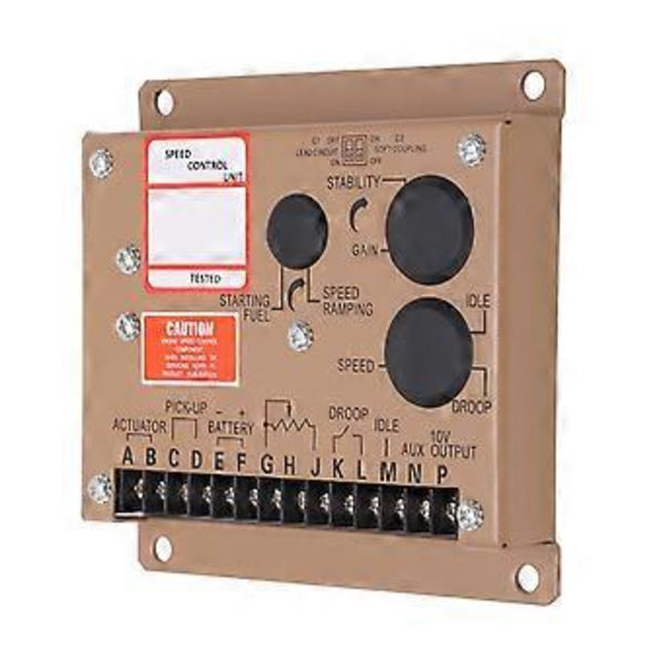 Generatorhastighetskontrollpanel Bränslekontroll Aluminiumlegering Generatorhastighetsregulator Regulator ESD5522 ( )