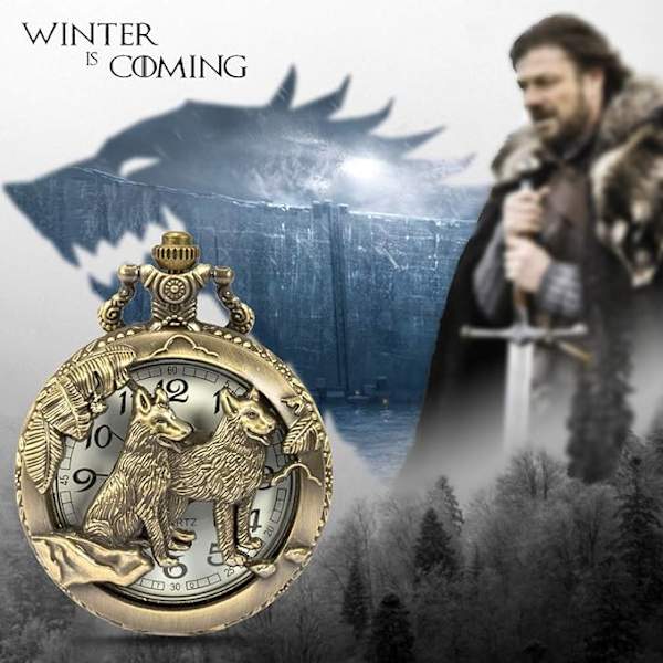 Zodiac Relief Halsband Tiger Anime Vintage Pocket Watch, Antiqu