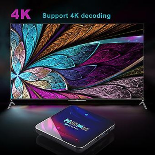 Android 11 Smart TV-box för hemmet med hög prestanda, mediaspelare för sovrum (EU-kontakt 4GB 32GB)