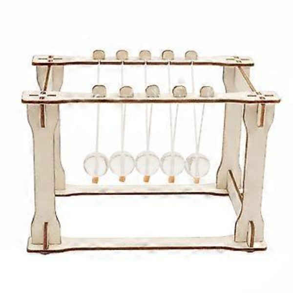 1 Set DIY Newtons vagga Material DIY Vetenskaplig Leksak Dynamik Experiment Kit