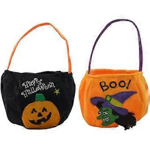 Karkkikassit, Halloween-karkkikassit 2 kpl Kestävät lasten kurpitsakassit Juhlakassit lapsille taaperoille pojille tytöille