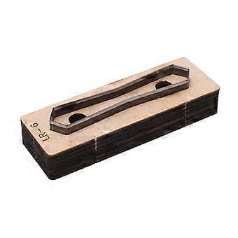 Læder metalskærestøbe DIY stempling stanseform legeret stål kunsthåndværk tilbehør LR 6 ( )