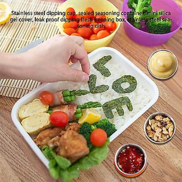 Rostfritt Stål Såsbehållare Läcksäkra Såsbehållare Skål Passar I Bento Box För Lunch (Grön)
