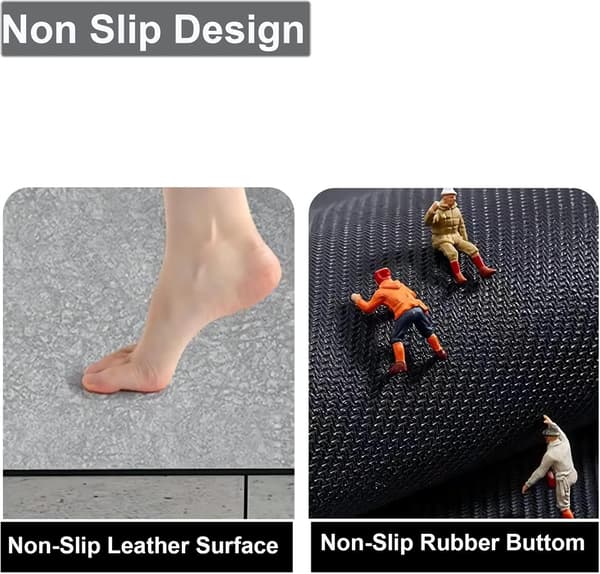 Skridsikker bademåtte absorberende badeværelsestæppe kiselgur mikrofiber