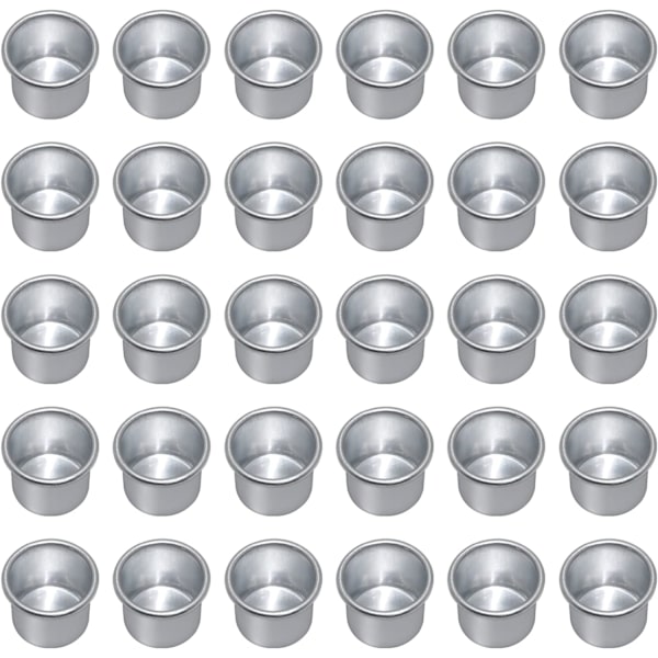 40 stycken miniljushållare (silver), metallljushållare, liten