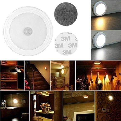 6 LED underskapslys, trådløst bevegelsessensor vegglys for