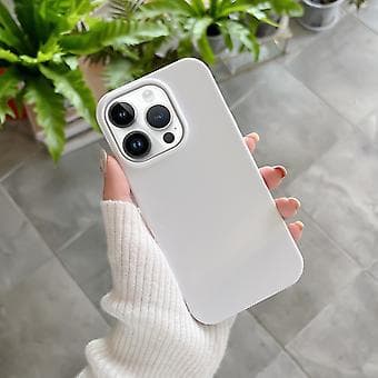 Støtsikkert TPU-telefondeksel i solid farge for iPhone 12 Pro White