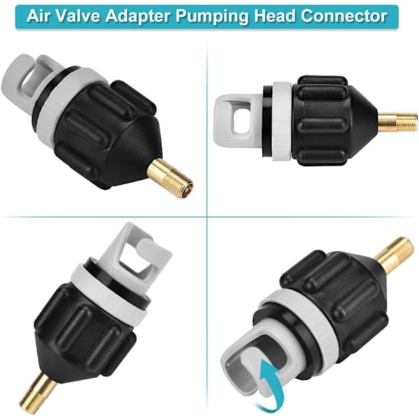 Kajakpumpadapter Uppblåsningsmunstycke, uppblåsbart båttillbehör