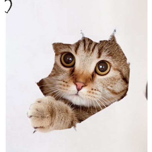 Paket med 4 delar, stereoskopisk kreativ realistisk kattpersonlighet