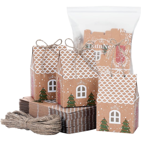 Julfest presentförpackningar, julkraftpapper godisaskar, kap