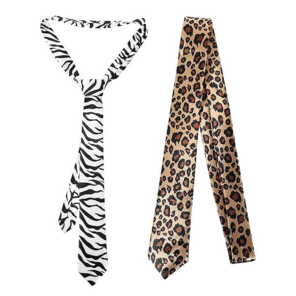 2 ST Zebra Leopard Mönster Slips Premium Party Slips Bekväm Slips