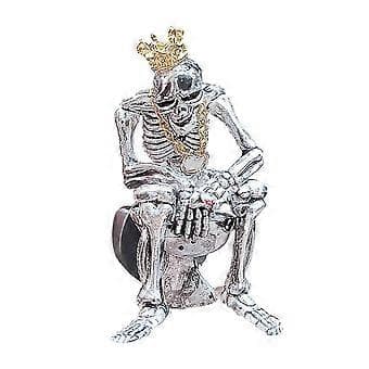 Bilventilations Dekorativ Aromaterapi Halloween Kranie Luftfrisker Tilbehør Silvery