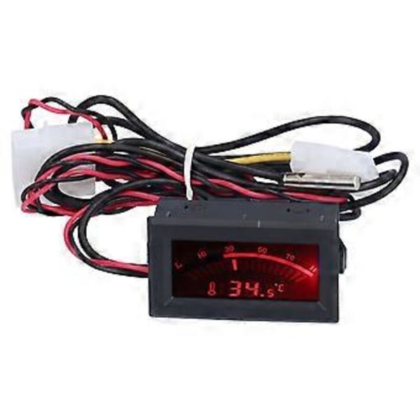 DC 5V Mini Termometer Metall Sond Digital Inbäddad Temperaturmätare Modul NTC SensorTS-805-R (Rött Ljus) ( )