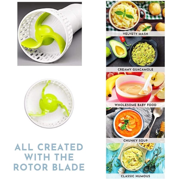 Elektrisk potatisstötare, 3 i 1 Multi-Tool blender Set-Blende