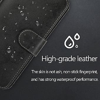 Retro 2 i 1 PU Læder Etui til iPhone 13 Black