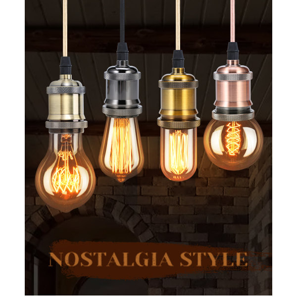 Vintage modern industristil taklampa E27 lamphållare Soc