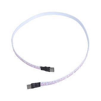 Typ C till Typ C Kabel Hane Silikon Platt Kabel Stöder 2A Laddning 480Mbps Dataöverföringskabel för Telefonkameror 1m