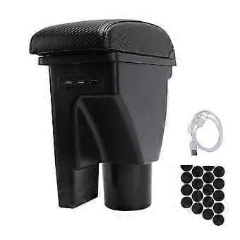 Midtkonsoll armleneboks 3 USB-porter lindrer armtretthet erstatning for Hyundai Getz