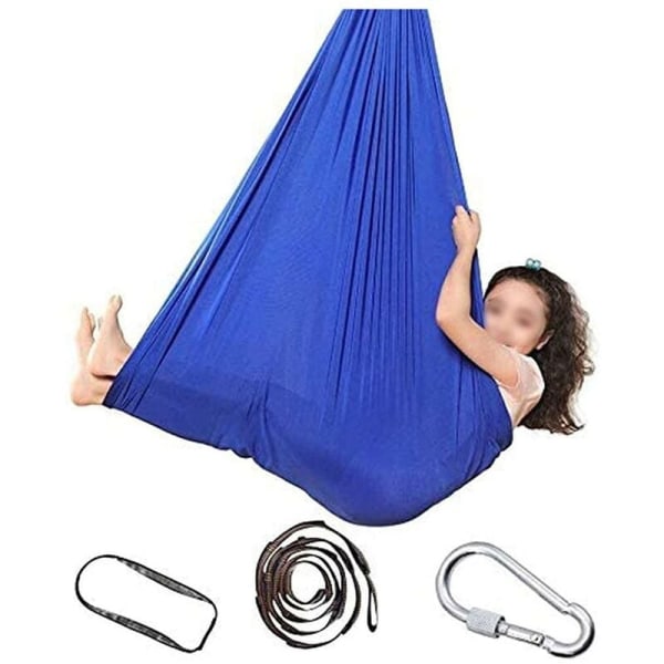 Blue Swing Yoga Swing flexibel hängmatta för barn Barn Tonåringar Annons