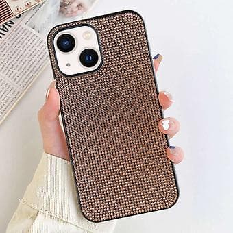 Solid Color Diamond TPU-telefoncover til iPhone 11 Pro Max Rose Gold