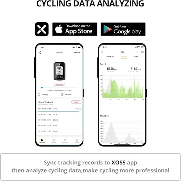 GPS Cykelcomputer Trådløs cykel Speedometer Odometer Cykling