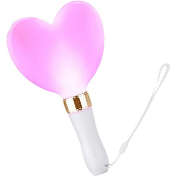 15 färger Ändrar LED Stick Heart Shape Light Up Concert Batteri