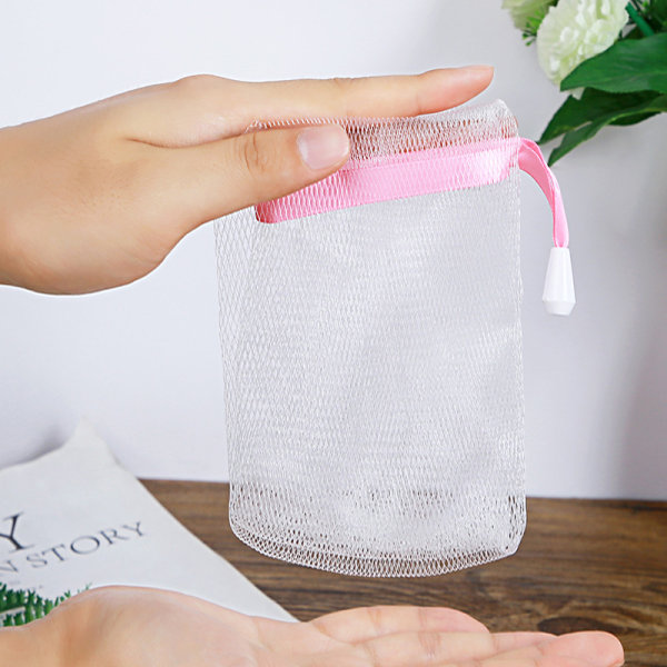 10st förpackning, Foaming mesh Foaming mesh ansiktsrengöring foamer h