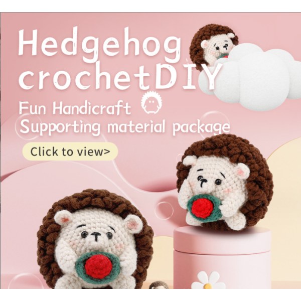 (Hedgehog) Virkningssats för nybörjare. Virkningssatser för barn och a