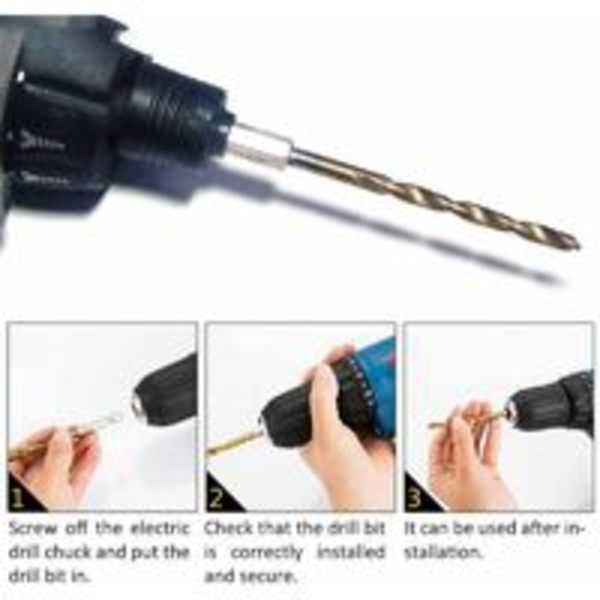 HSS Twist Drill Bits 13St High Speed ​​??Stål Sexkantsborr med