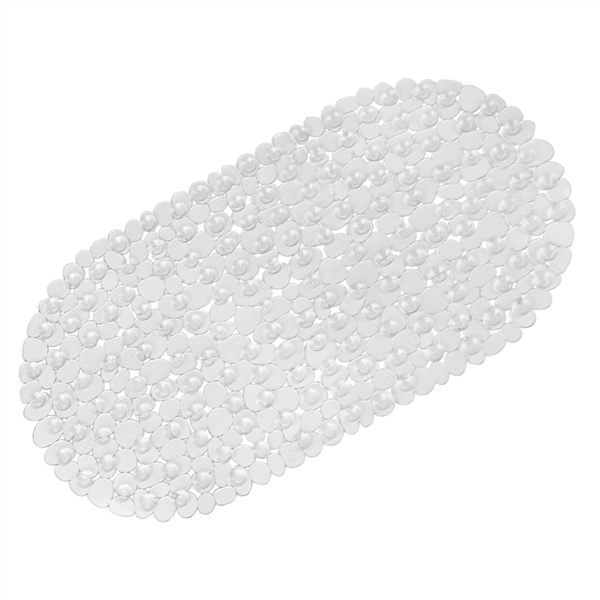 Halkfria badmattor för innebadkar, 66 x 36 cm klart stenbadkar