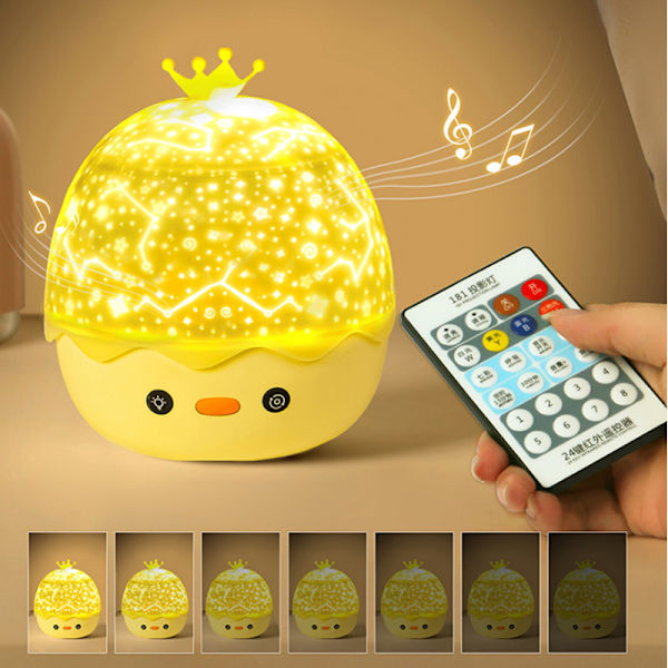 Star Projector Light, 3 i 1 högtalare Led Music Night Light för K