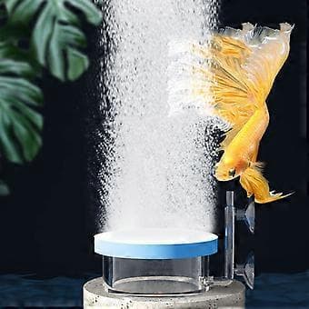 Diffuser Luftsten Akvarium Bubblare Pump Syrediffuser Syresten Akvarium Luftsten Sugkopp NanoBubble Sten Blå S Blue S