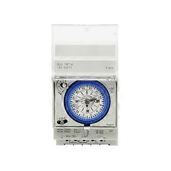 Analog timer med synkronmotor och dagsprogram, timer, 12VAC/DC