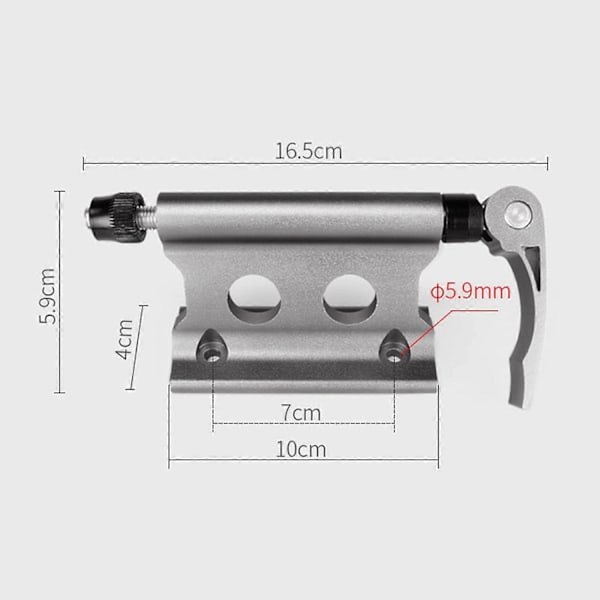 Mountainbike stativ, forgaffel quick release fastgjort clip bagagebærer, bil placeringsstativ, sort, 2 stk Black 2Pcs