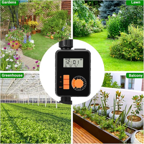 Vanntimer, automatisk vanningstimer, regnsensortimer og LCD D