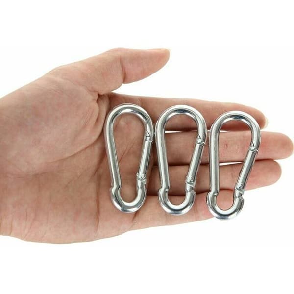 M6 Rustfri Stål Snap Hook, 20 STK Kraftig Snap Hook - Plet