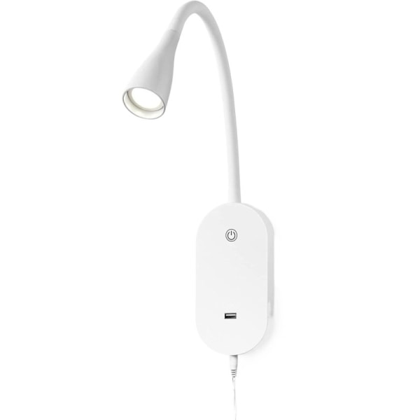 Touch Dæmpbar LED Vægmonteret Sengelampe, LED Soveværelse