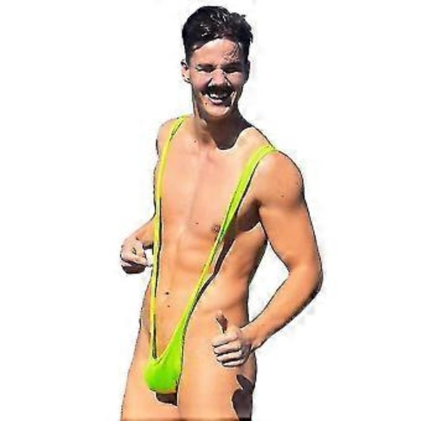 Neon Green Borat Mankini för män - Expert på gränsöverskridande e-handelsverksamhet ( )