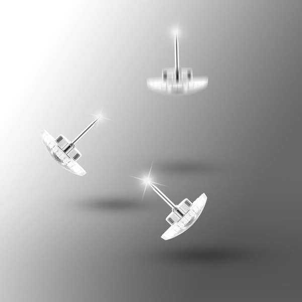 (Transparent), 200 stycken 12 mm tryckstift, små tryckstift av plast